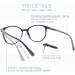 Set of 4 High-Quality Round Reading Glasses for Men & Women - Stylish Comfortable +2.25 - Perfect Reading Aid - Buy Online on GoSupps.com