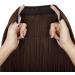 OMGREAT Halo Hair Extensions Invisible Wire One Piece Synthetic Medium Brown 22 Straight Hair Extension for Women - Buy Online on GoSupps.com