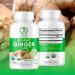 OS Organic Side | Organic Ginger Capsules | Digestive Health Support | USDA Certified Organic Non-GMO Vegan | 60 Easy-to-Swallow Capsules for Natural Wellness - Buy Online on GoSupps.com