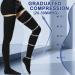 20-30 mmHg Medical Compression Stockings for Women & Men | Closed Toe Support Stockings for Varicose Veins & Edema - Black Small - Buy Online on GoSupps.com