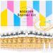 BB Facial Glow Starter Kit Serum Hyaluronic Acid Essence Skin Care Set Salmon DNA Glod Ampoule 0.27oz 12 Vials Glow Repair Kit with 7 Different Peptides Golden