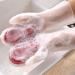 Multi functional magic brush household dishwashing gloves plastic latex waterproof kitchen cleaning household laundry Magic Brush One Hand Brush (Pink) One-size-fits-all - Buy Online on GoSupps.com