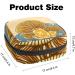 Womens Portable Napkin Storage Bag - Wild Mushroom Pattern Zippered Ideal for Menstruation Cups - Perfect for Teenagers & Women - Buy Online on GoSupps.com