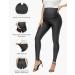 HOFISH Faux Leather Over The Belly High Waist Yoga Pants - Black XL - Buy Online on GoSupps.com