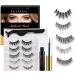 Magnetic Eyelashes Kit with Eyeliner - 5 Pairs, Tweezer, 3D Natural Look, Reusable, Long Lasting, Quick Dry - No Glue Required - MISKEEN - Buy Online on GoSupps.com
