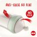 NUK Nature Sense Baby Bottles 260ml 0-6 Months | Anti-Colic Vent | BPA-Free | Grey & White | Pack of 3 - Buy Online on GoSupps.com