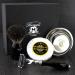Haryali London 4 Pc Black Mens Shaving Kit 3 Edge Razor with Black Badger Hair Shaving Brush Bowl Soap Perfect Set for Men