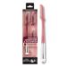 JAPONESQUE Dermaplaner and Cooling Eye Roller - Dual Ended Dermaplaning Facial Razor with Soothing Roller Ball Massager- Tool for Exfoliation Hair Removal Face Massage