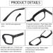 DXYXYO Blue Light Blocking Reading Glasses for Women 1.5 - 3 Pack Retro Fashion Oprah Style Square - Black+Leopard+Blue - Computer Readers - Buy Online on GoSupps.com
