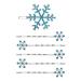 Lurrose 6pcs Snowflake Hairpins Crystals Bobby Pins Rhinestone Bridal Hair Clips Barrettes for Wedding Prom Pary