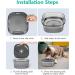 Pettom 2L Leakproof Dog Water Bowl | Non-Slip Travel-Friendly Design for Dogs | Antilabber & Large Black Pet Dispenser - Buy Online on GoSupps.com