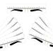 Disposable Eyebrow Stencil Ruler with Adhesive Easy to Use Microblading Template for Eyebrow Shape Design - Buy Online on GoSupps.com