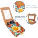 Travel Lipstick Organizer Case | Portable Makeup Bag with Mirror | Bacon Eggs Pattern | B287e1apuo - Buy Online on GoSupps.com