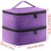 Portable Storage Bag for Polish and Lamp Sturdy Handle Double Layer Organizer Black - Buy Online on GoSupps.com