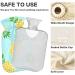 Pineapple Hot Water Bottle with Cover - 1L BPA Free Small Hot Water Bag for Pain Relief | Headache Neck & Shoulders Relief - Buy Online on GoSupps.com