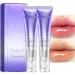 S rum hydratant repulpant et anti-rides pour les l vres huile repulpante pour les l vres qui change de couleur masque brillant repulpant hydratant et r duisant les ridules (2pcs)