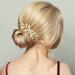 PAGOW Gold Leaf Hair Comb Set with Rhinestones and Pearls - Wedding Hair Accessories for Women, Girls, Bride, Bridesmaid (3 Sizes) - Buy Online on GoSupps.com