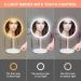 LED Vanity Makeup Mirror with Bluetooth & Smart Touch | 3 Color Dimmable & USB Rechargeable | 45 Rotatable Design (White) - Ideal for Makeup Desk - Buy Online on GoSupps.com