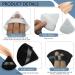 AWAVM 4 Pcs Triangle Powder Puff Set - Makeup Sponge with Strap for Loose Powder - Reusable Cosmetic Foundation Tool in Black and White - Buy Online on GoSupps.com