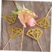 VICASKY 50pcs Gold Decor Appetizer Picks Birthday Cupcake Topper Gem Cupcake Topper Diamond Shaped Cupcake Picks Fruit Cake Diamond Cake Topper Decorations Wedding Flash Insert Card Baby Golden medium - Buy Online on GoSupps.com