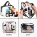 6PCS Clear Cosmetic Bag Set with Zipper and Handle - Waterproof Toiletry Makeup Bags for Women Men Kids - Buy Online on GoSupps.com