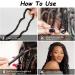 Aomig 21 PCs 18 Inch Synthetic Earthworm Fake Hair Extensions - Goddess Gypsy Braids Passion Twists for Cosplay & Masquerade Parties - Black - Buy Online on GoSupps.com