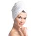 Fishers Finery Women's Terry Cloth Head Scarf Microfiber Bamboo Viscose Terry Cloth 19" x 40"