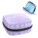 Lilac Plaid Pattern Sanitary Napkin Storage Bag Feminine Menstrual Cup Pouches Nursing Pad Holder Tampon Bags Portable Period Bag for Women Teen Girls 1Pcs Multi-colored 5