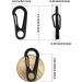 Swatom Mini Alloy Carabiner Clip - Black 10 Pack | Backpack Keychain Accessories - Buy Online on GoSupps.com