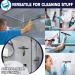 10-Inch Matte Black Stainless Steel Shower Squeegee - All-Purpose for Bathroom, Shower Doors, Mirrors, Tiles, Car Windows - Streak-Free Finish - Buy Online on GoSupps.com