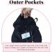 Flat Lay Makeup Bag - Travel Cosmetic Organizer with Drawstring Closure - Brush Holder & Large Pockets - 50cm - Buy Online on GoSupps.com