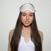 Clementine Silk Organic Sleep Mask - White | 100% GOTS Certified 6A Mulberry Silk - 22 Momme | Elastic Strap & Silk Filler | OSFA - Buy Online on GoSupps.com