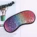 Zeiwohndc Glitter Sequins Sleeping Eye Mask | Rainbow Gradient Color | Elastic Eyeshade Cover for Women Girls | Travel Blindfold - Buy Online on GoSupps.com