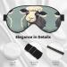 SSIMOO Lamb Print Ultra-Soft Light-Blocking Eye Mask - Optimal Comfort & Restful Sleep for Ultimate Relaxation - Black - Buy Online on GoSupps.com