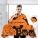 Kigai Happy Halloween Barber Cape - Waterproof Adjustable Hairdressing Cape for Men & Women | Professional Salon Hair Cutting Cape - Buy Online on GoSupps.com