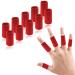 Ednyzakrn 10 pieces finger protection in the event of injury finger bandage finger bandage stretchy fingerfash for trigger finger arthritis swelling basketball finger protection unit size red 10