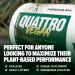 Magnum Nutraceuticals Vegan Quattro Plant-Based Protein Powder Isolate - Chocolate 2lb | Best Vegan Protein for Muscle Growth & Recovery - Buy Online on GoSupps.com