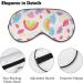 Watercolor Rainbows & Clouds Sleep Mask | Adjustable Eye Cover for Men & Women | Light-Blocking Cartoon Sleeping Mask - Buy Online on GoSupps.com