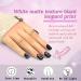 Leopard Print Short Black Press on Nails - Square Nail Tips Set - Frosted Texture False Nails Kit for Women - 24pcs - Buy Online on GoSupps.com
