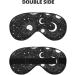 Adjustable Crescent & Stars Sleep Mask - Double-Sided Soft Eye Covers for Ultimate Comfort & Reduced Eye Edema - Perfect for Sleep Anywhere - Buy Online on GoSupps.com