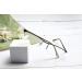 Eyekepper Half Rim Metal Reading Glasses +0.75 | Stylish Brown Spring Hinge Eyewear for Comfort - Buy Online on GoSupps.com