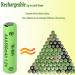 16 Pack 1.2V Ni-MH AAA Rechargeable Batteries - High Capacity Solar Power for Lights & Garden Use - Buy Online on GoSupps.com