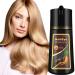 Blonde Brown Hair Color Shampoo 3 in 1 - Instant Natural Hair Dye for Men and Women Long Lasting Brown Color - Works in Minutes