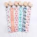 Baby Clip Pacifier Chain Holder | 30cm Toddler & Newborn Teething Toy - Wooden Clip & Strap - Buy Online on GoSupps.com