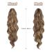 Buy Feshfen 60cm Wavy Curly Ponytail Hair Extension - Light Brown & Blonde Synthetic Hair for Women - Buy Online on GoSupps.com