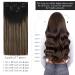 Vivien Extensions - Real Hair Clip-in Balayage Extensions #1b/4/18 | 40cm 120g | Remy Clip-in Hair | 16 Inch 7pcs - Buy Online on GoSupps.com