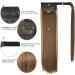 Yamel Ponytail Extension Dark Blonde Highlights Long Straight 28 Inch Wrap Around Fake Ponytail Synthetic Hair Extensions Clip in Ponytail Hairpiece for Women Dark Blonde Highlights 28 Inch (Pack of 1) - Buy Online on GoSupps.com
