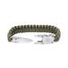Steinbock7 Zugspitze Paracord bracelet - stylish outdoor companion with practical tool in the clasp - green