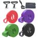 Resistance Pull Up Bands - 4pcs Pull Up Assistance Bands | Multifunctional Stretching Tension Bands with Accessories Heavy Stretch Workout Resistance Bands for Full-Body Leg Muscle Training Yoga