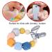 Baby Teething Chew Grade Safe Vibrant Colors Portable Necklace Food Silicone Teether 1 (Style 2) - Buy Online on GoSupps.com